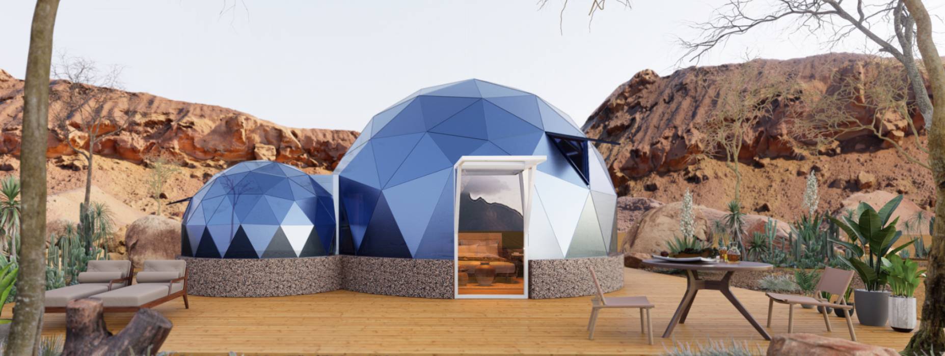 义县球形智能光伏玻璃星空房